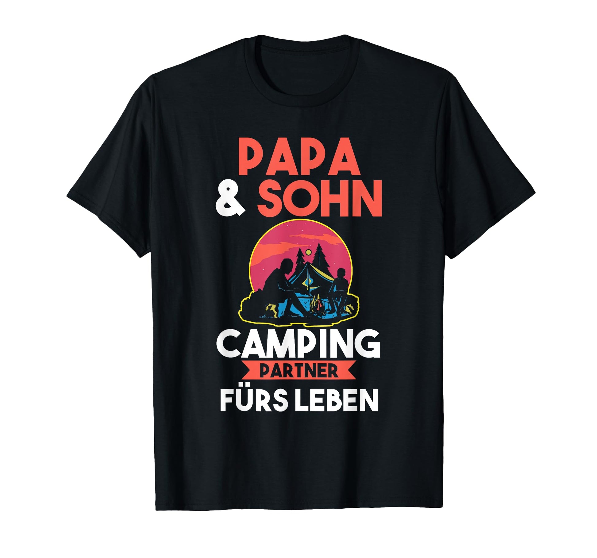 Dad And Son Camper Camping T-Shirt - Graphic Print Unisex - T-Shirt, Sweatshirt, Hoodie