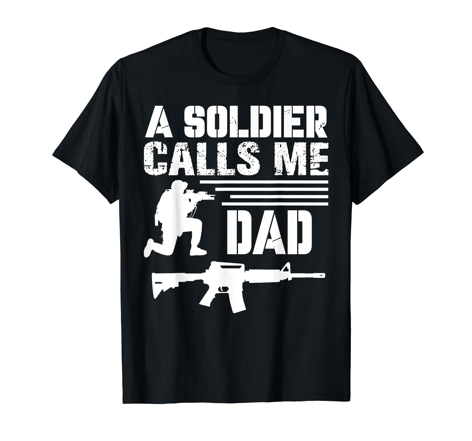 Soldier Calls Me Dad Proud Army Funny T-Shirt - Graphic Print for Adults - T-Shirt, Sweatshirt, Hoodie