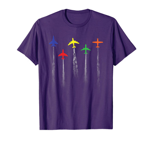 Airplanes Flying Low Pilot Flight T-Shirt - Unique Graphic for Adults - T-Shirt, Sweatshirt, Hoodie