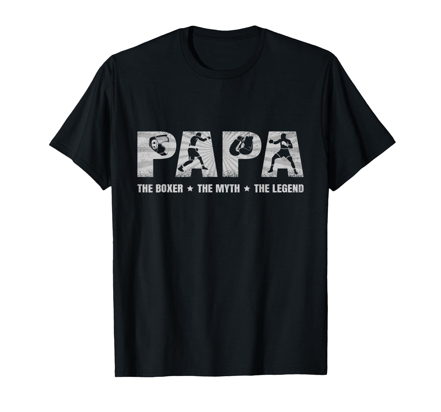 Papa Boxer Myth Legend Boxing Sport T-Shirt - Casual Everyday Wear Unisex - T-Shirt, Sweatshirt, Hoodie