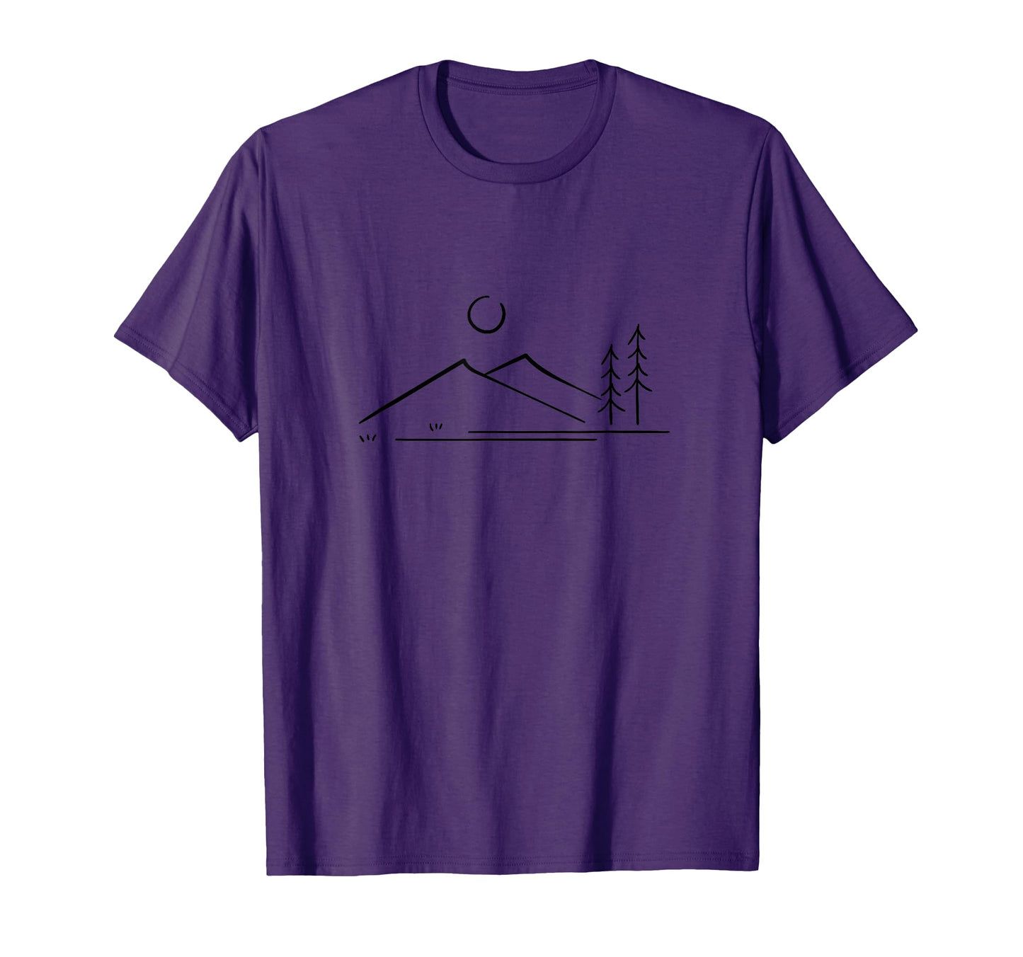Camping Hiking Mountains Nature Wilderness T-Shirt - Trendy Graphic Unisex - T-Shirt, Sweatshirt, Hoodie