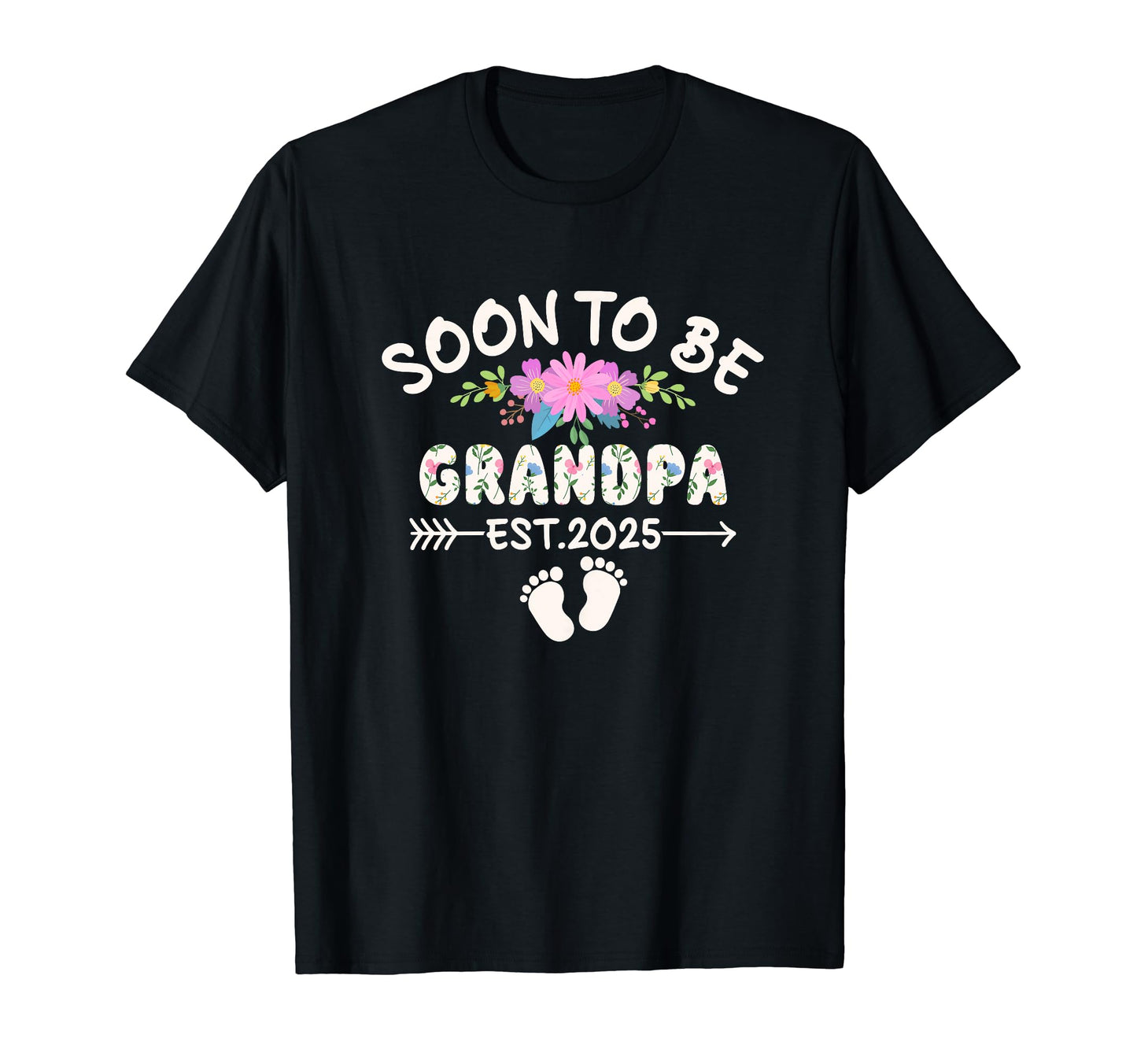 Soon To Be Grandpa 2025 Promoted To T-Shirt - Minimalist Print for Adults - T-Shirt, Sweatshirt, Hoodie