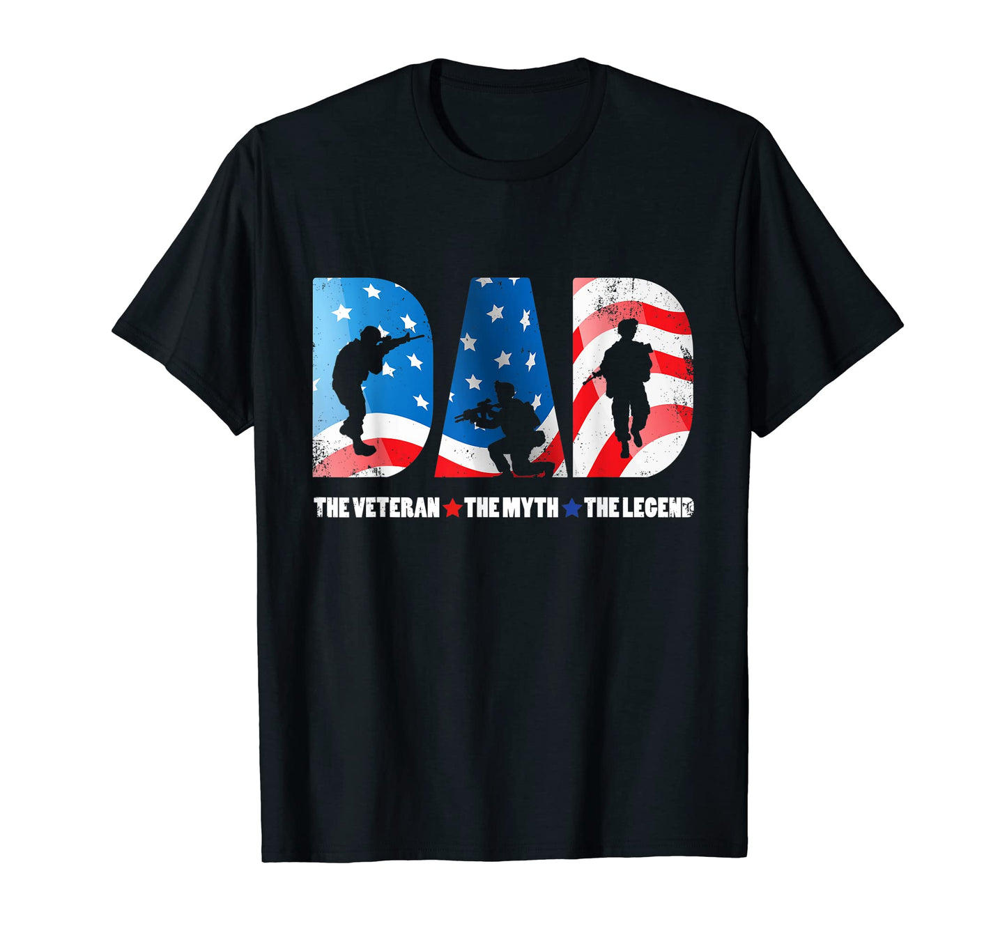 Mens Dad Veteran Myth Legend T-Shirt - Novelty Apparel Men Women - T-Shirt, Sweatshirt, Hoodie