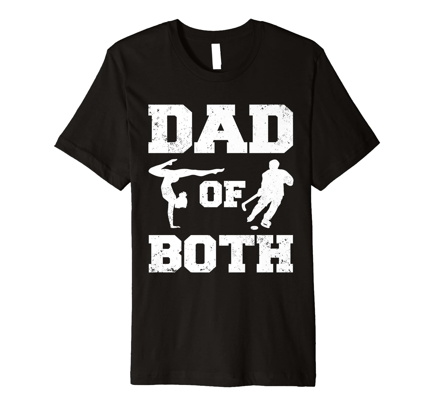 Mens Dad Both Funny Gymnastics Hockey Dad T-Shirt - Trendy Graphic Unisex - T-Shirt, Sweatshirt, Hoodie
