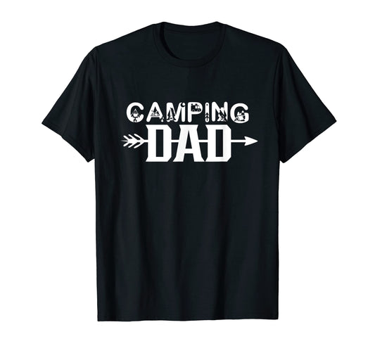Camping Dad Camp Camper Father T-Shirt - Fun Novelty Design for Adults - T-Shirt, Sweatshirt, Hoodie