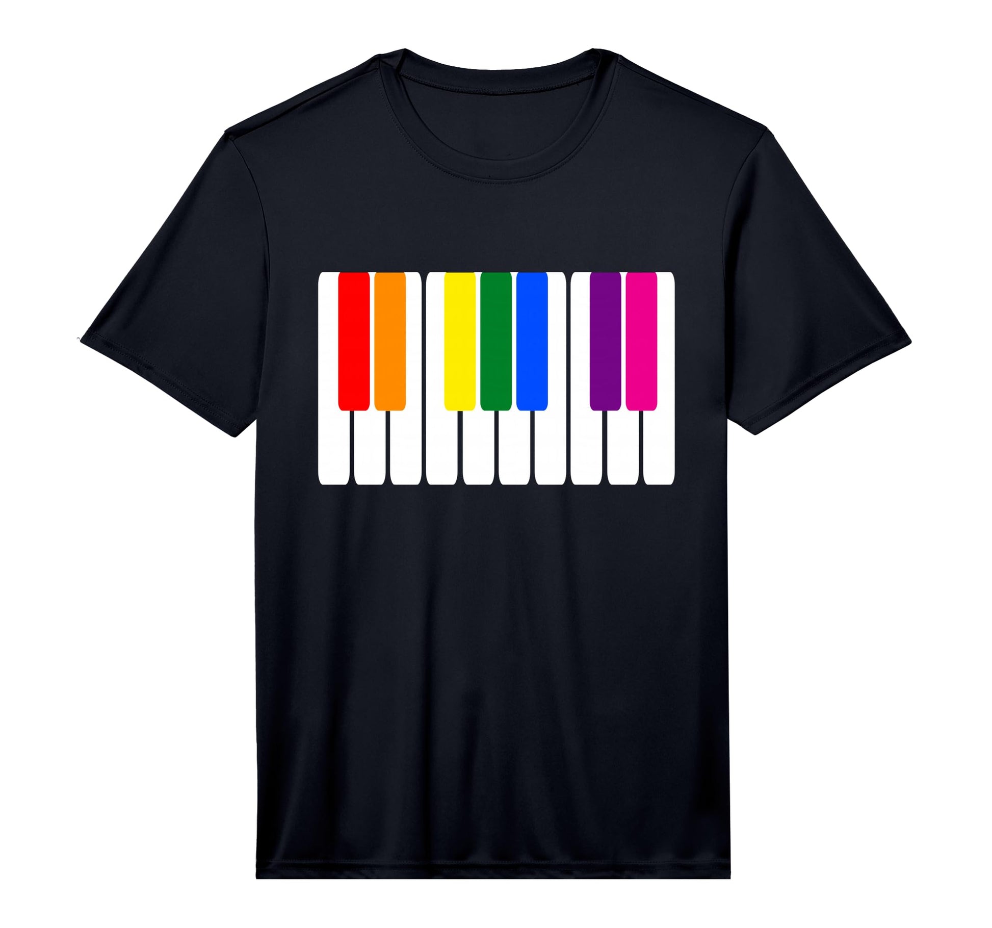 Mens Rainbow Piano Lgbt Pride Gift T-Shirt - Custom Art Print Men Women - T-Shirt, Sweatshirt, Hoodie