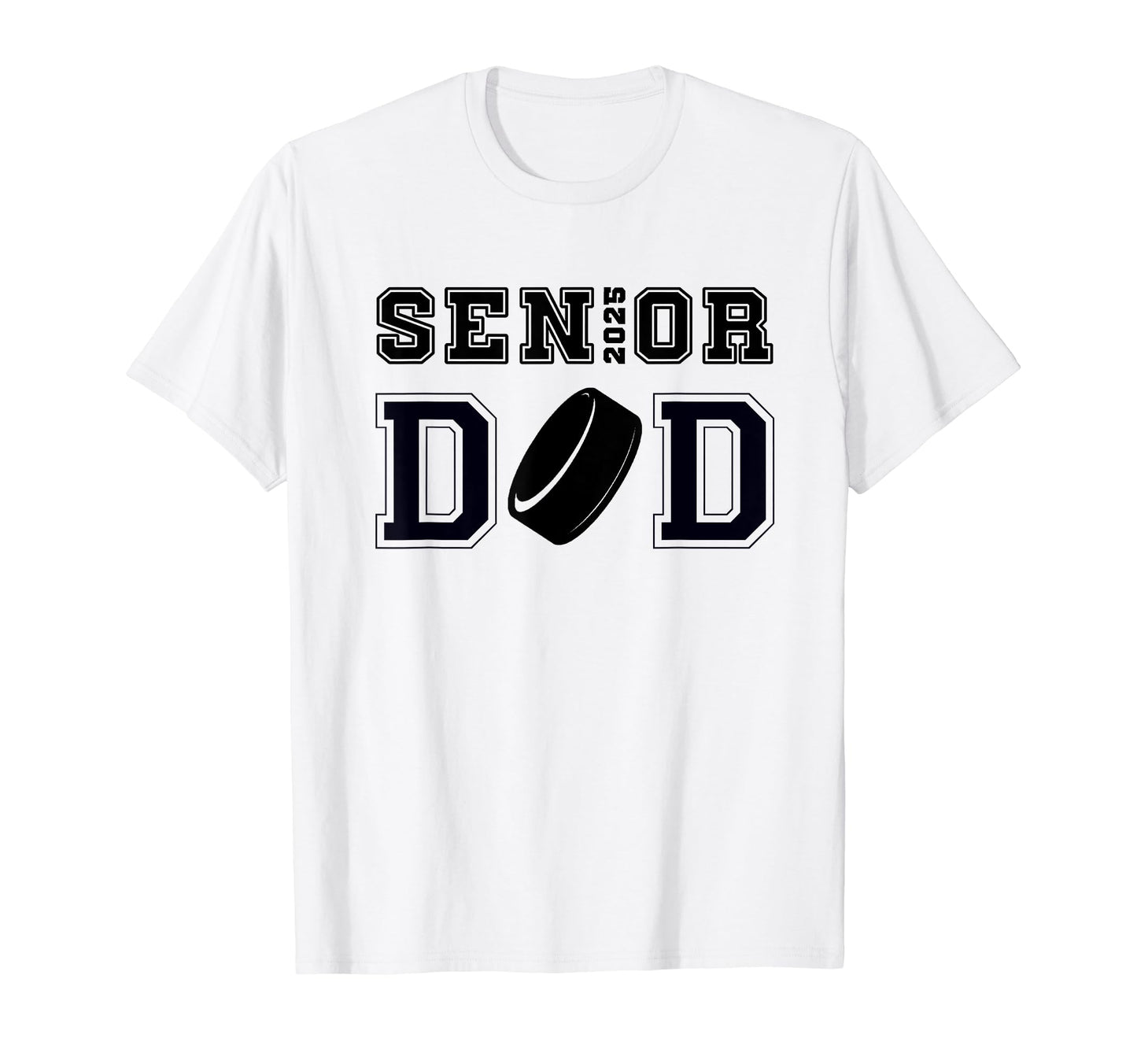 Senior Hockey Dad Class 2025 Graduation T-Shirt - Custom Art Print Unisex - T-Shirt, Sweatshirt, Hoodie