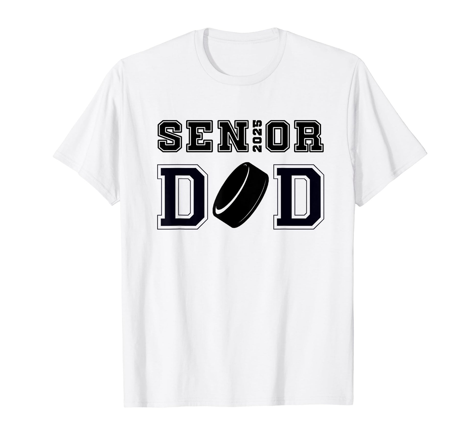 Senior Hockey Dad Class 2025 Graduation T-Shirt - Custom Art Print Unisex - T-Shirt, Sweatshirt, Hoodie