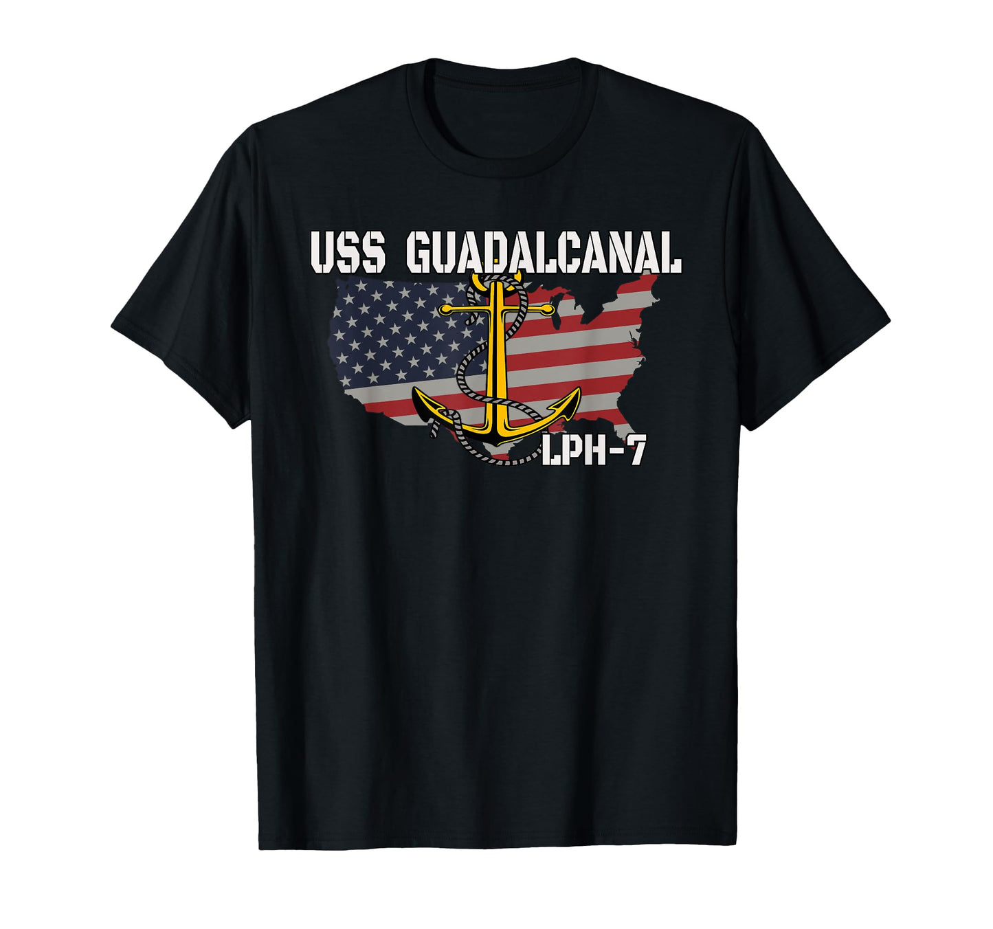 Uss Guadalcanal Lph 7 Landing Platform T-Shirt - Graphic Print Men Women - T-Shirt, Sweatshirt, Hoodie
