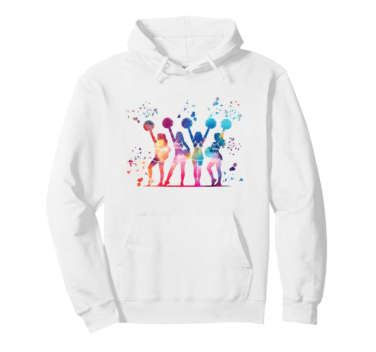 Cheerleader Team Cheer Mom Love Hoodie - Graphic Print Men Women - T-Shirt, Sweatshirt, Hoodie