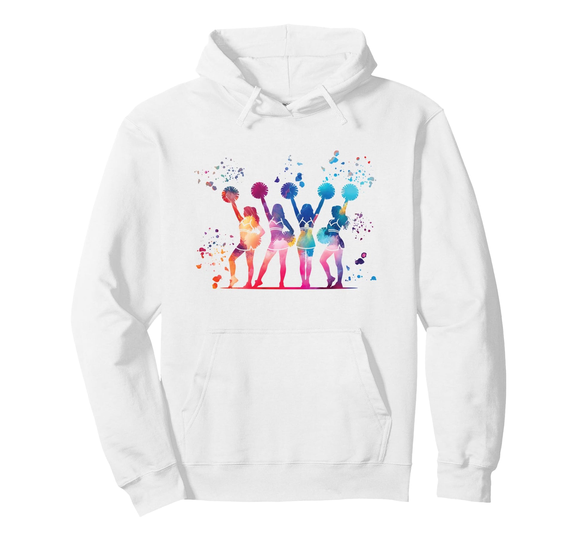 Cheerleader Team Cheer Mom Love Hoodie - Graphic Print Men Women - T-Shirt, Sweatshirt, Hoodie