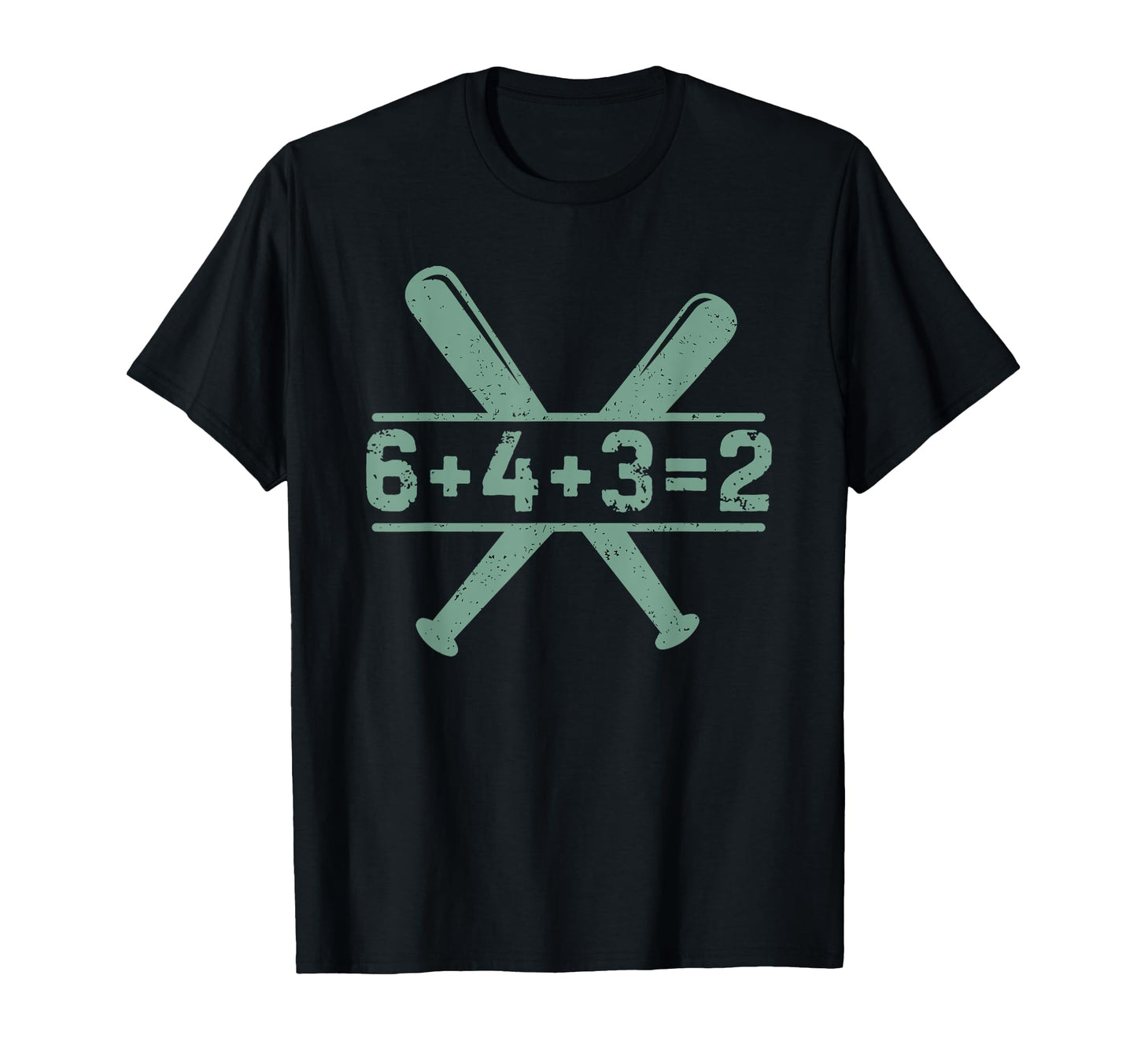 6 4 3 2 Double Play Baseball Player T-Shirt - Unique Graphic for Adults - T-Shirt, Sweatshirt, Hoodie