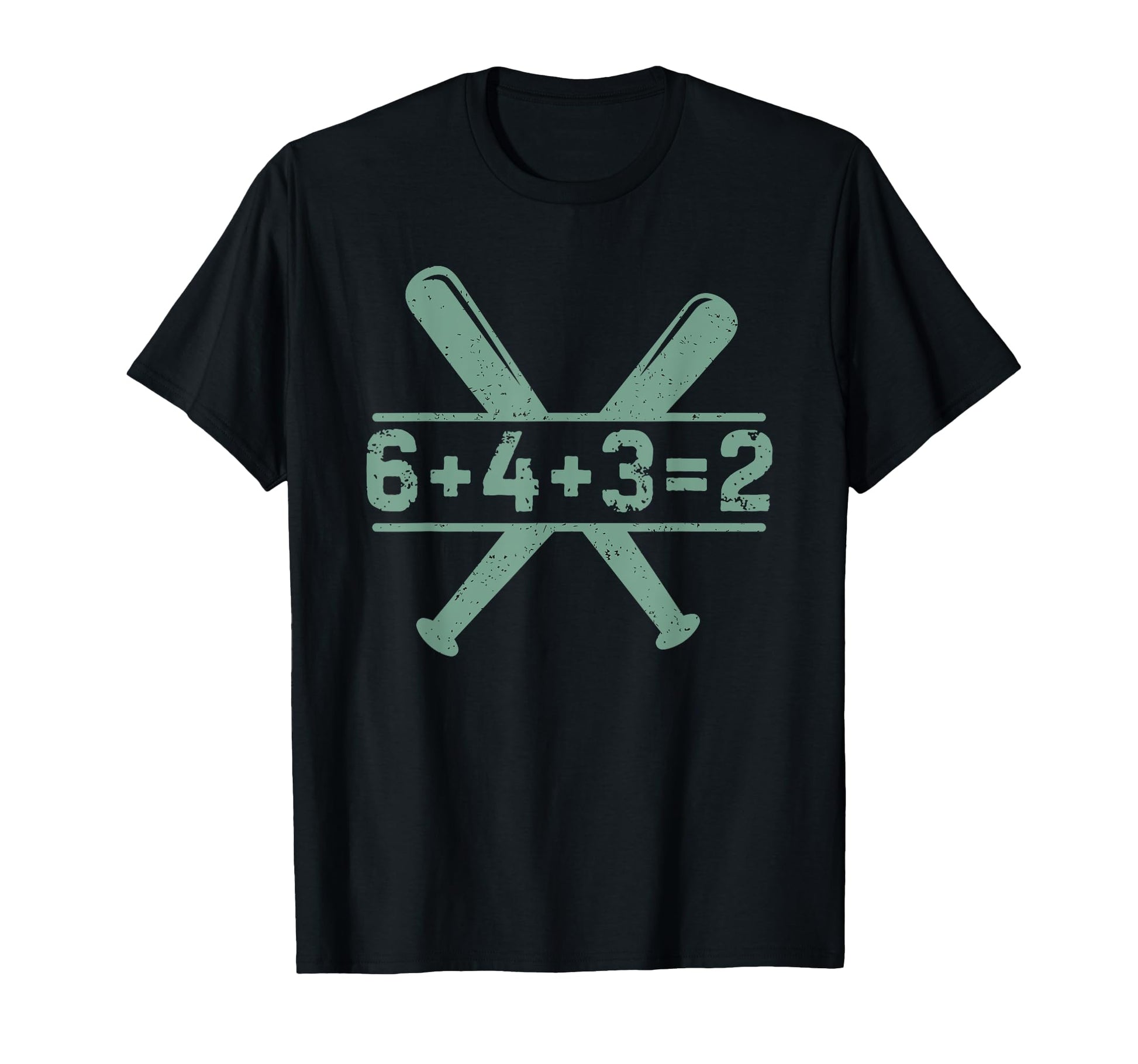 6 4 3 2 Double Play Baseball Player T-Shirt - Unique Graphic for Adults - T-Shirt, Sweatshirt, Hoodie