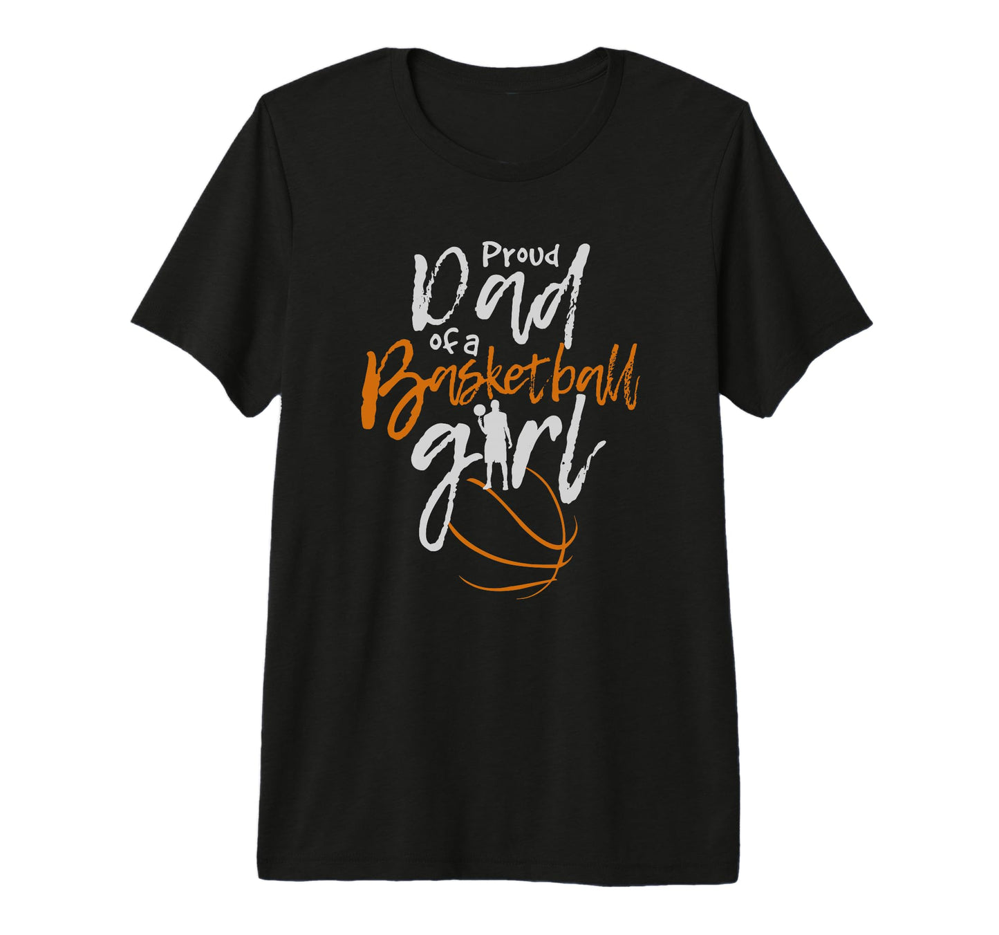 Proud Dad Basketball Tri Blend T-Shirt - Aesthetic Graphic for Adults - T-Shirt, Sweatshirt, Hoodie