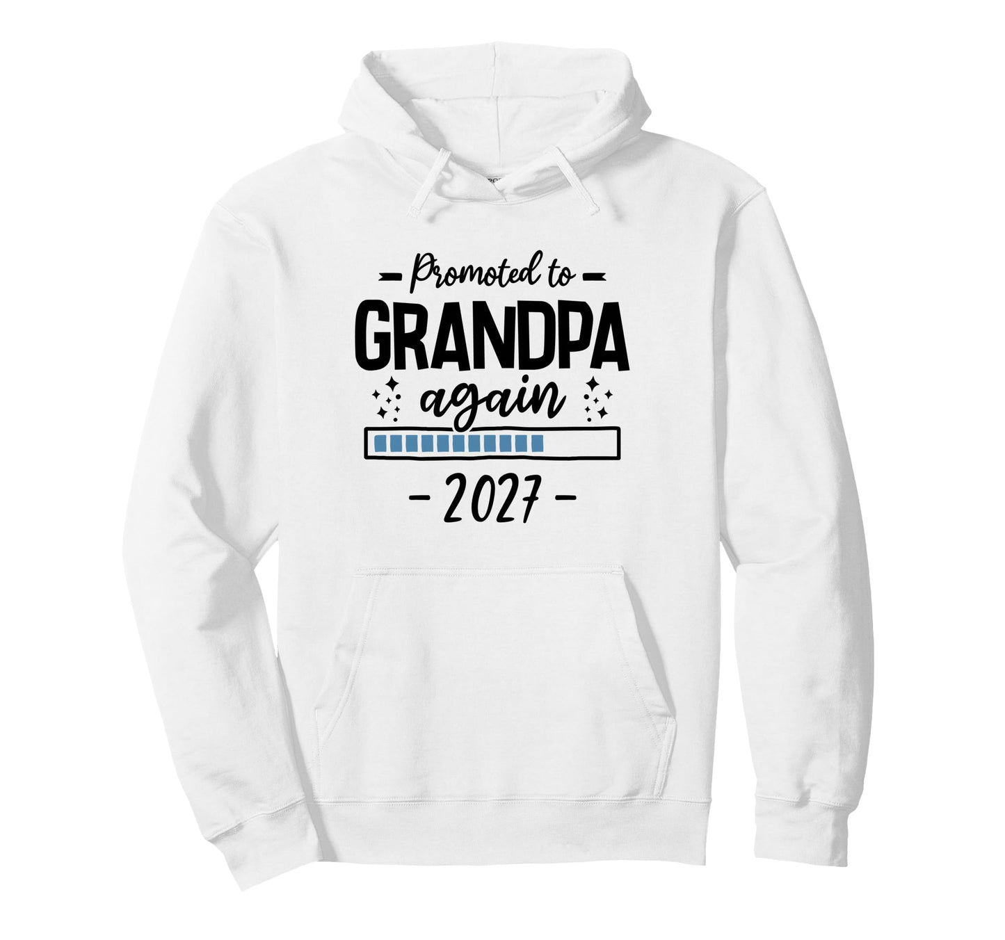 2Nd Time Grandpa Announcement Hoodie - Streetwear Style for Adults - T-Shirt, Sweatshirt, Hoodie