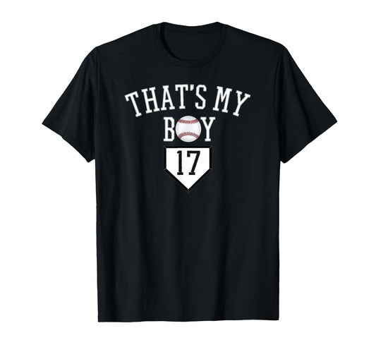 17 Thats My Baseball Number T-Shirt - Casual Everyday Wear for Adults - T-Shirt, Sweatshirt, Hoodie