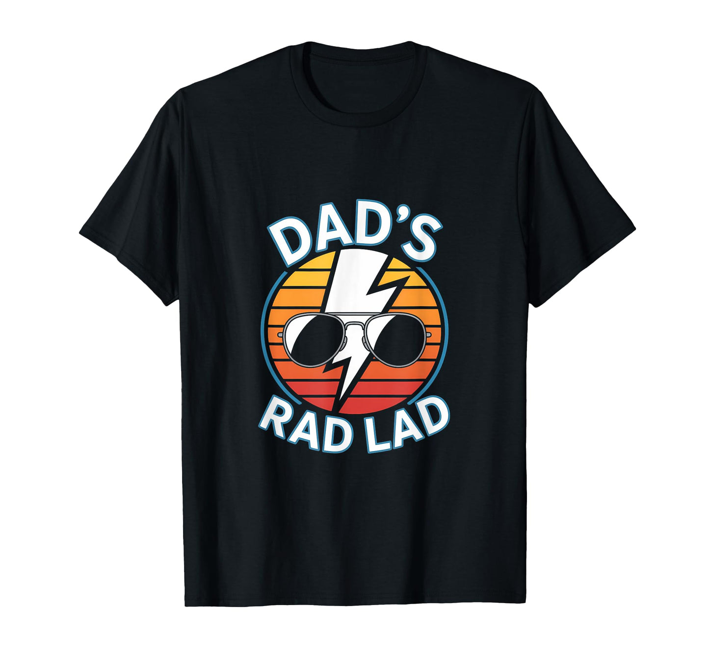 Dads Rad Lad Fathers Day Papa Dad T-Shirt - Custom Art Print for Adults - T-Shirt, Sweatshirt, Hoodie