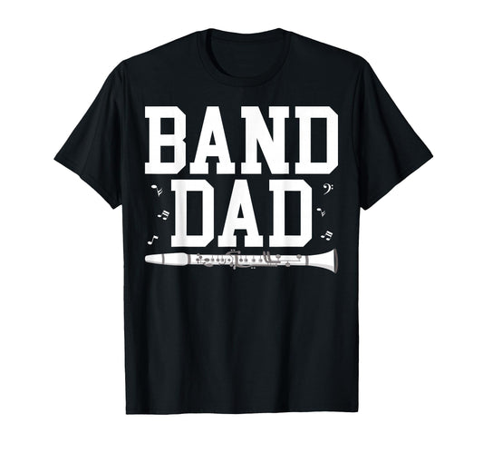 Band Dad Fathers Day Bass Clarinet T-Shirt - Aesthetic Graphic Unisex - T-Shirt, Sweatshirt, Hoodie