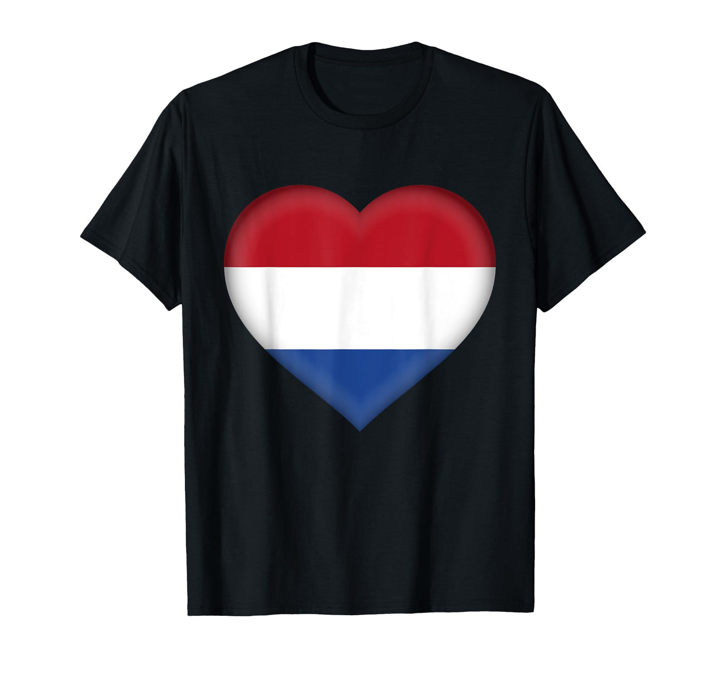 I Love Netherlands Dutch Flag Heart T-Shirt - Fun Novelty Design Unisex - T-Shirt, Sweatshirt, Hoodie