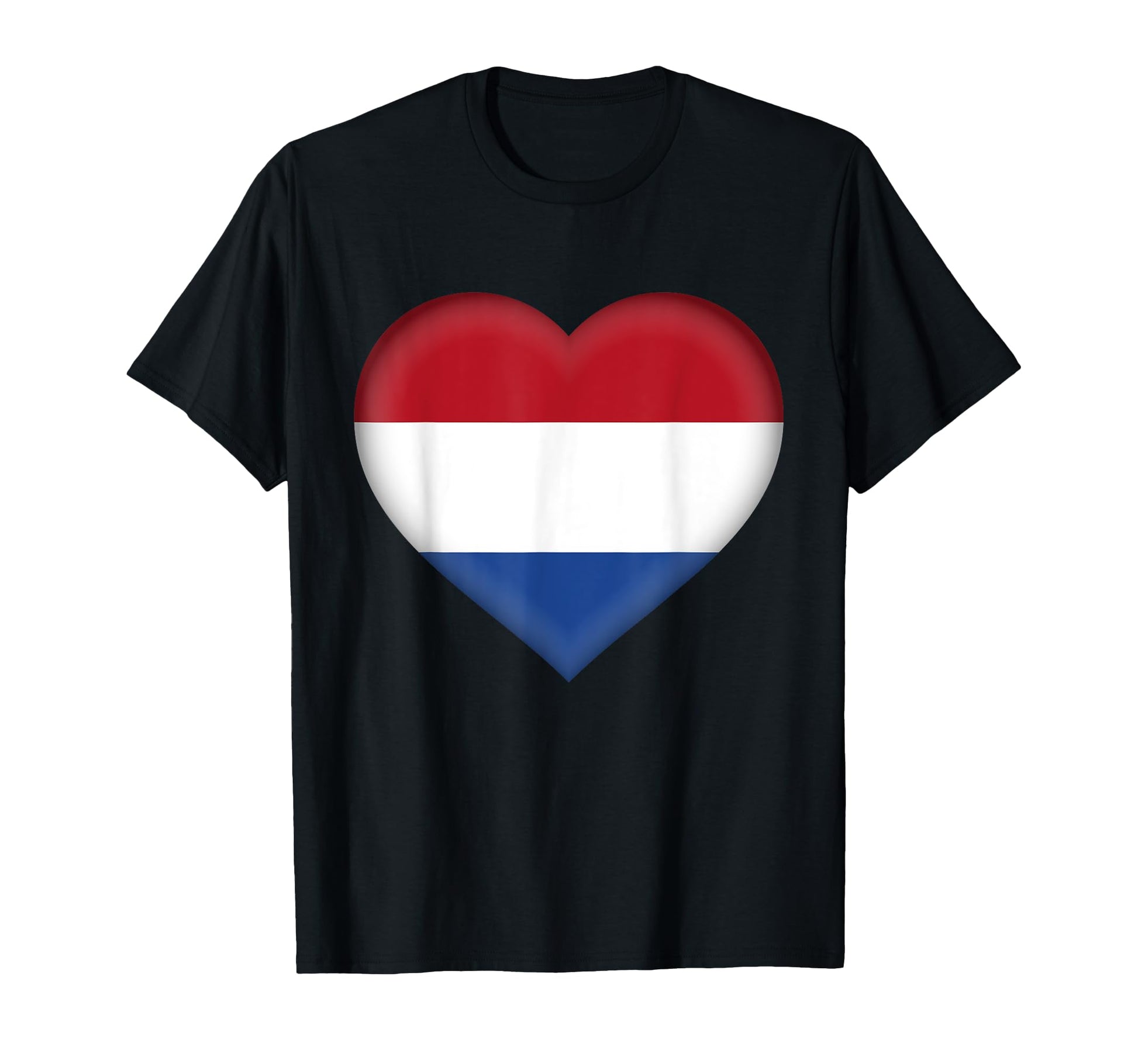 I Love Netherlands Dutch Flag Heart T-Shirt - Fun Novelty Design Unisex - T-Shirt, Sweatshirt, Hoodie