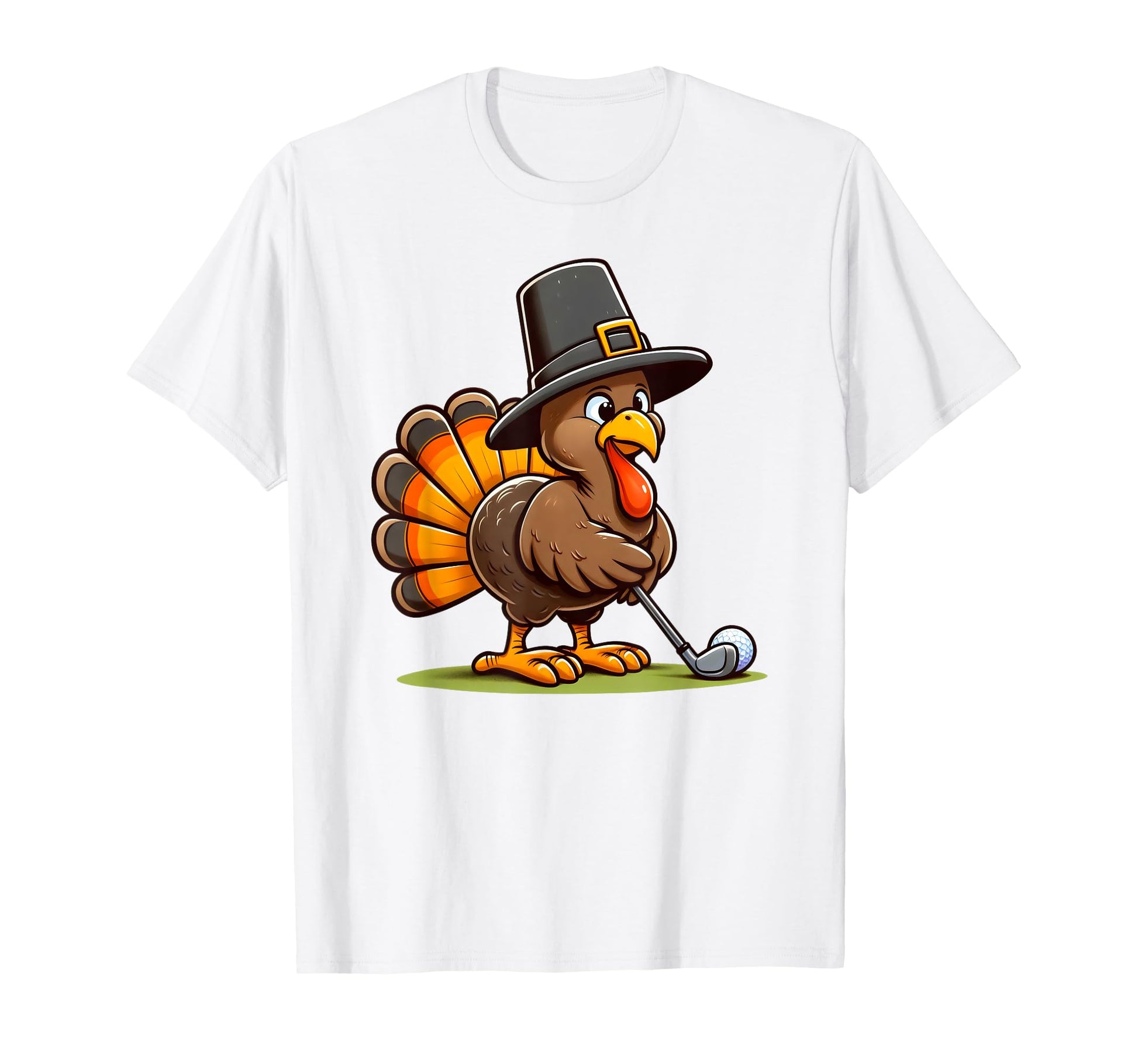 Turkey Golf Thanksgiving Golfer Turkey T-Shirt - Fun Novelty Design Unisex - T-Shirt, Sweatshirt, Hoodie