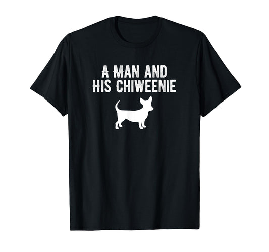 And His Chiweenie Chiweenie Dog T-Shirt - Aesthetic Graphic for Adults - T-Shirt, Sweatshirt, Hoodie