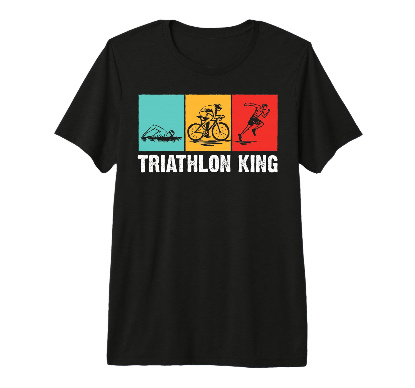 Triathlon Dad Swimming Running T-Shirt - Casual Everyday Wear for Adults - T-Shirt, Sweatshirt, Hoodie