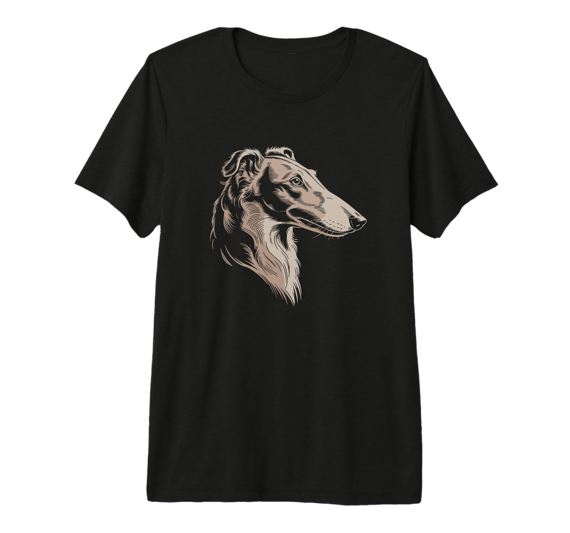 Mom Dad Borzoi Dog Owner Hiking T-Shirt - Minimalist Print for Adults - T-Shirt, Sweatshirt, Hoodie
