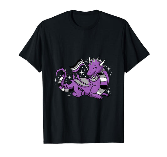 Ace Pride Dragon Aromantic Asexuals Sweatshirt - Streetwear Style Men Women - T-Shirt, Sweatshirt, Hoodie
