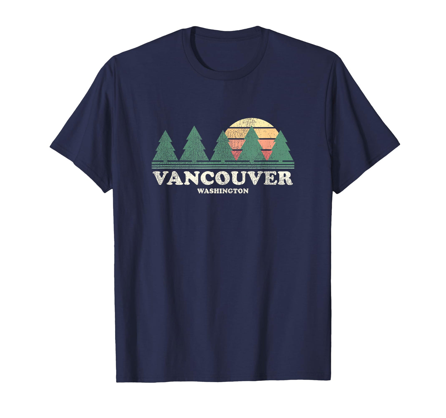 Vancouver Wa Throwback 70S T-Shirt - Graphic Print Unisex - T-Shirt, Sweatshirt, Hoodie