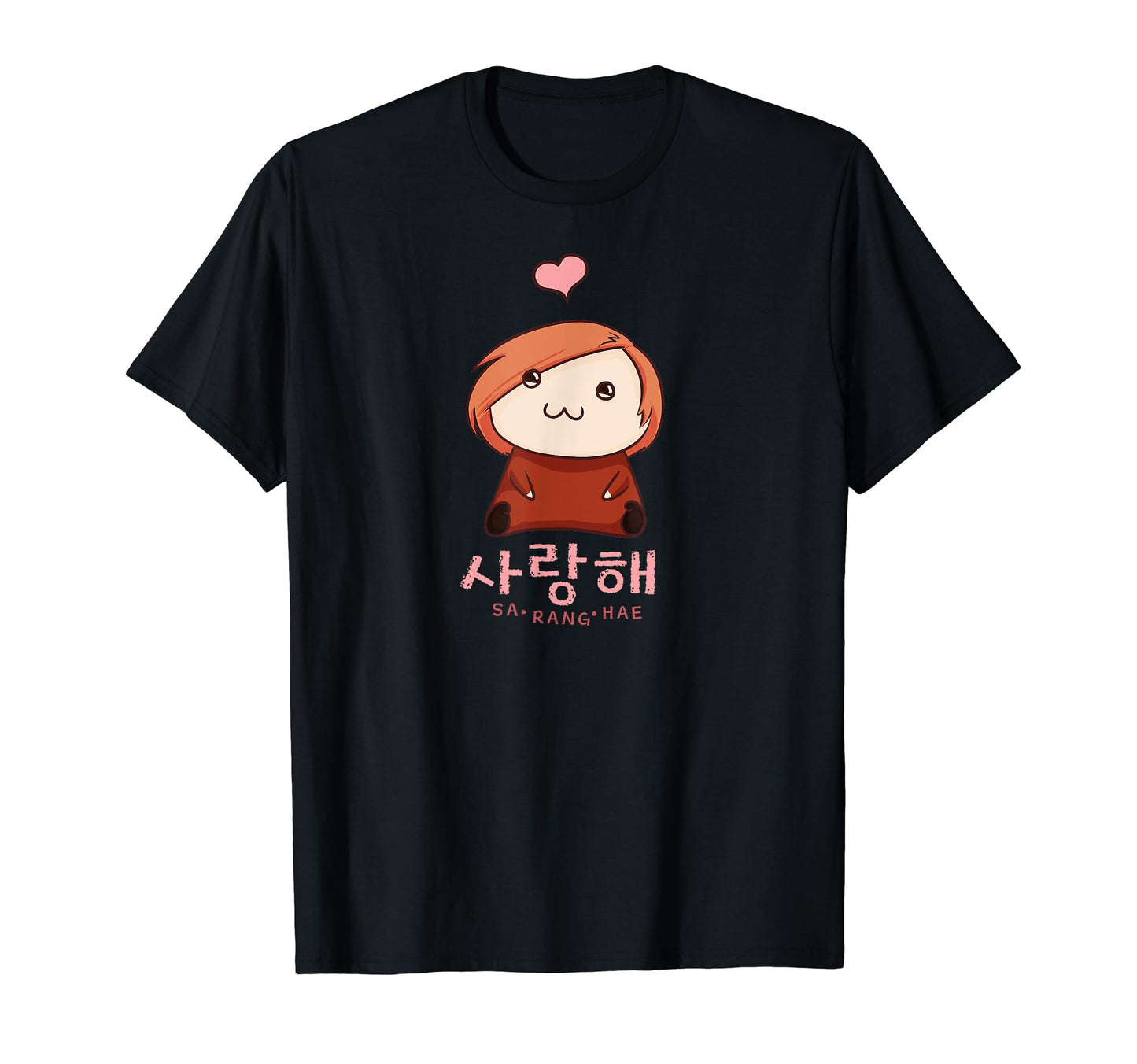 Korean Saranghae I Love You K Pop K T-Shirt - Custom Art Print for Adults - T-Shirt, Sweatshirt, Hoodie
