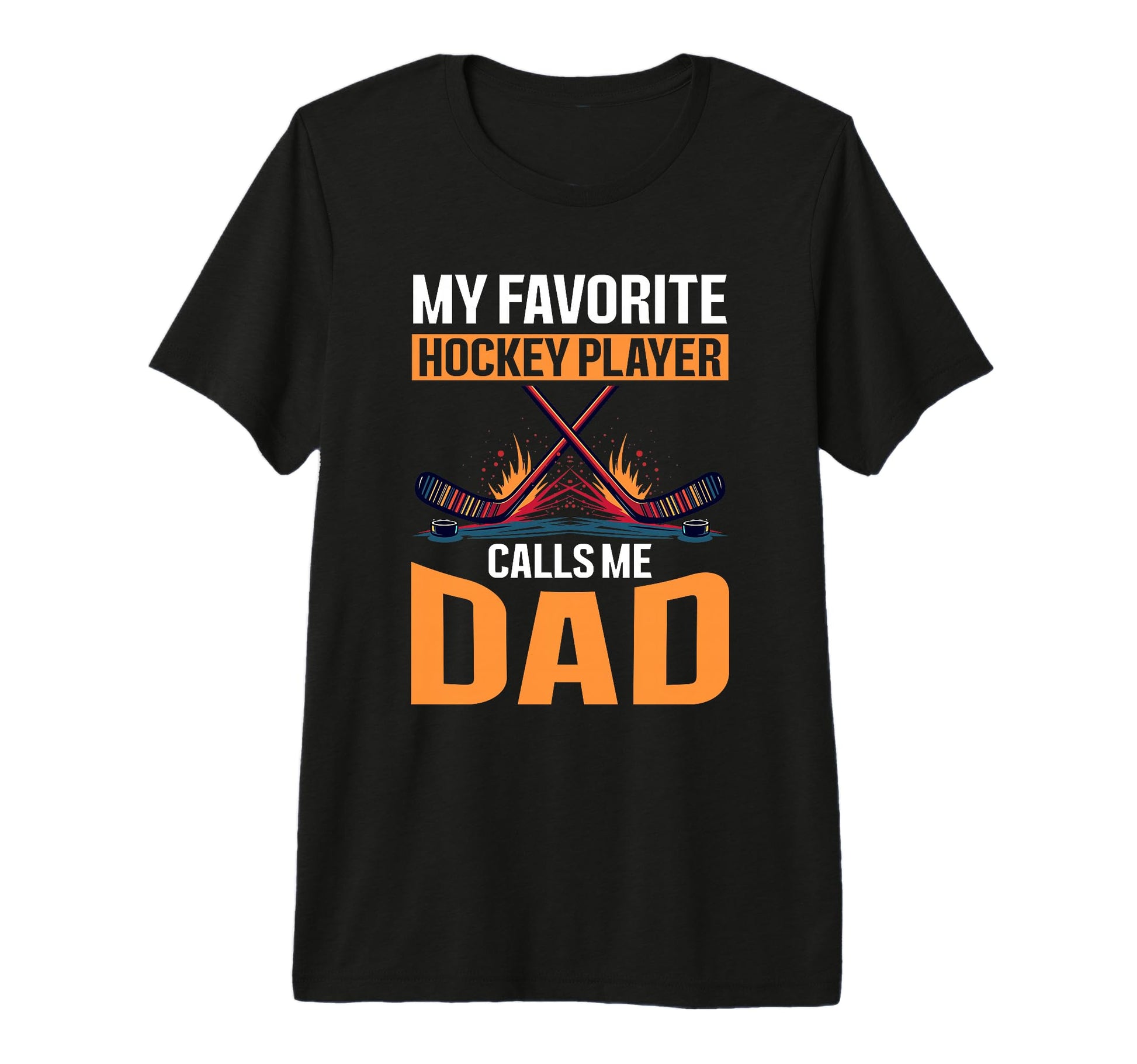 Ice Hockey Dad Tri Blend T-Shirt - Trendy Graphic Unisex - T-Shirt, Sweatshirt, Hoodie