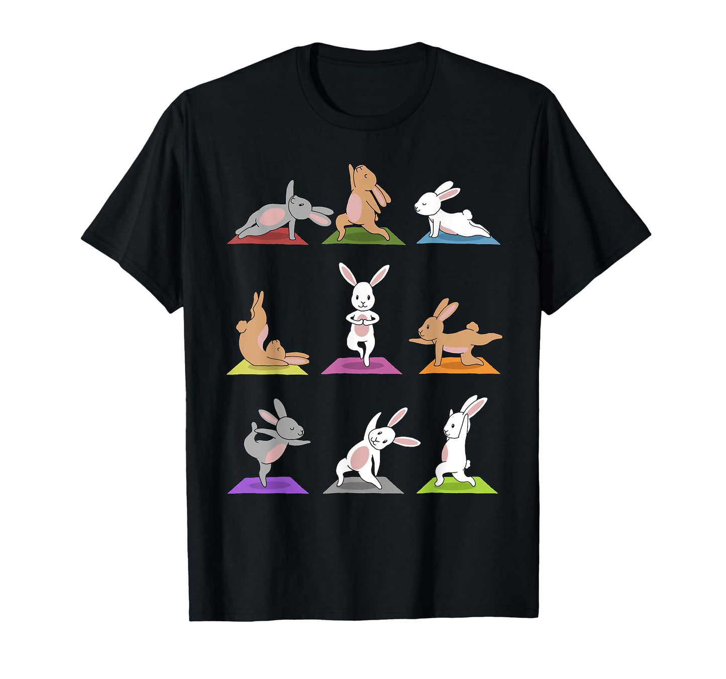 Bunny Yoga Funny Rabbits Yoga Poses T-Shirt - Custom Art Print for Adults - T-Shirt, Sweatshirt, Hoodie