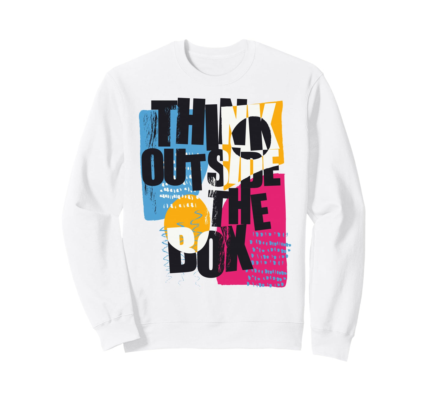 Pop Art Think Outside Box 60 Comic Sweatshirt - Minimalist Print Unisex - T-Shirt, Sweatshirt, Hoodie