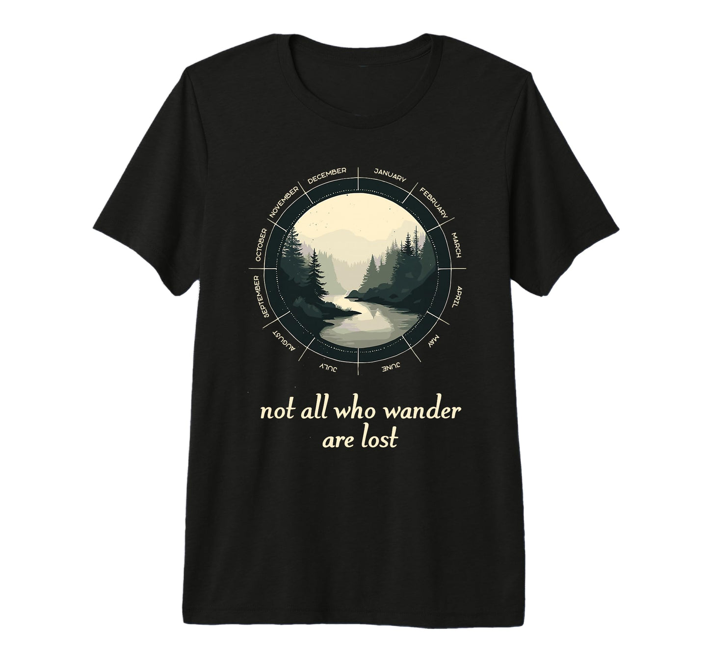 Not All Who Wander Lost Camping T-Shirt - Fun Novelty Design for Adults - T-Shirt, Sweatshirt, Hoodie