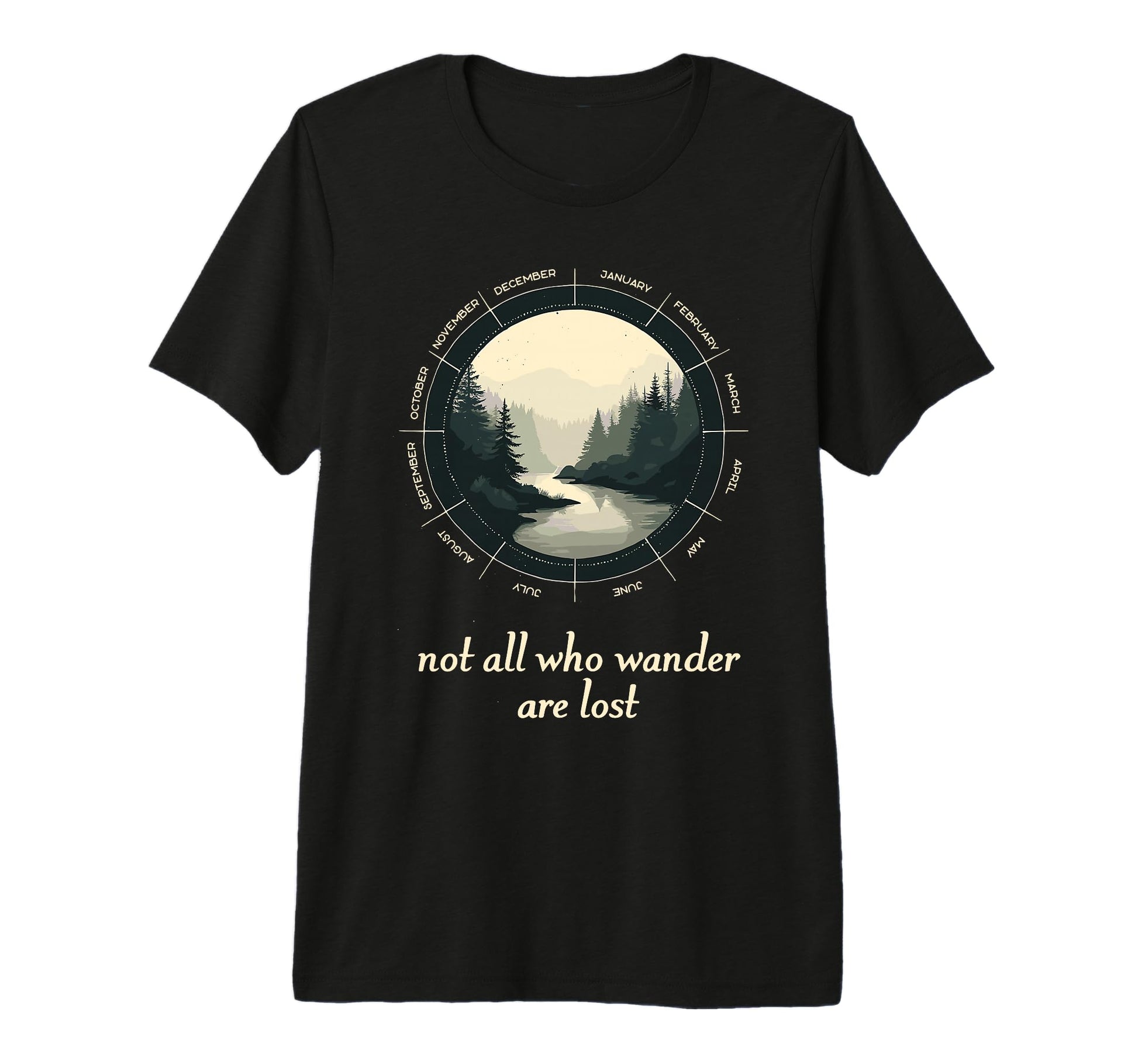 Not All Who Wander Lost Camping T-Shirt - Fun Novelty Design for Adults - T-Shirt, Sweatshirt, Hoodie
