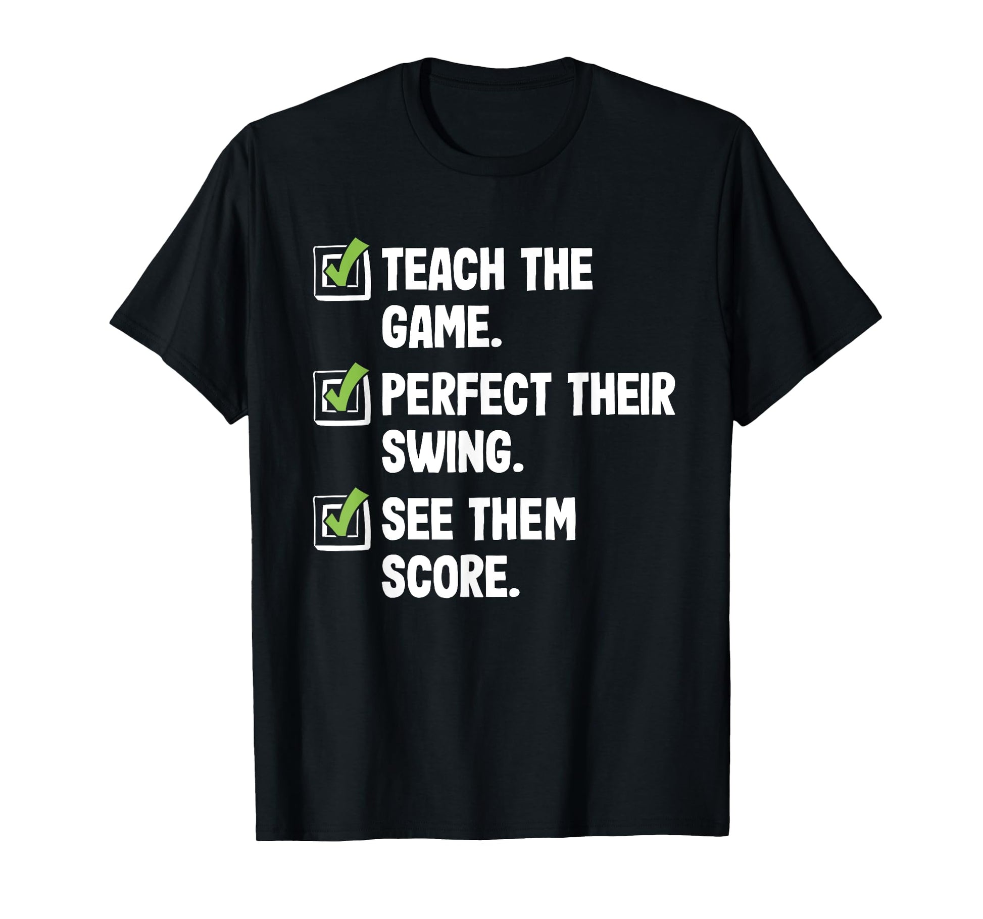 Funny Golf Player Checklist Golfer T-Shirt - Fun Novelty Design Unisex - T-Shirt, Sweatshirt, Hoodie