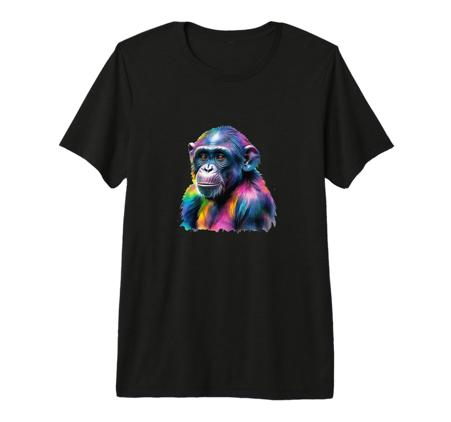 Monkey Chimpanzee Pop Art Monkey Hoodie - Custom Art Print for Adults - T-Shirt, Sweatshirt, Hoodie