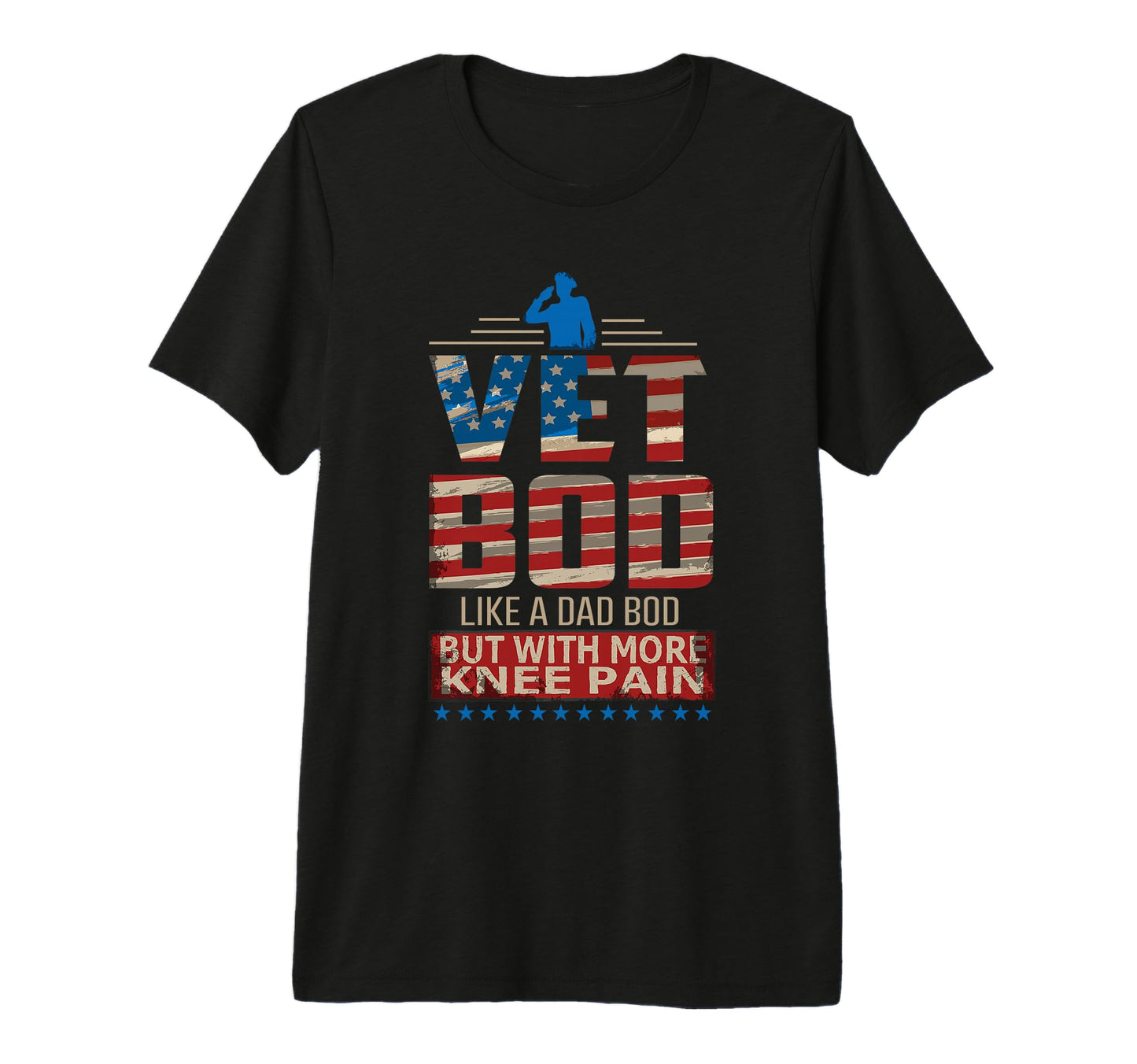 Mens Vet Bod Like Dad Bod More Knee T-Shirt - Streetwear Style for Adults - T-Shirt, Sweatshirt, Hoodie