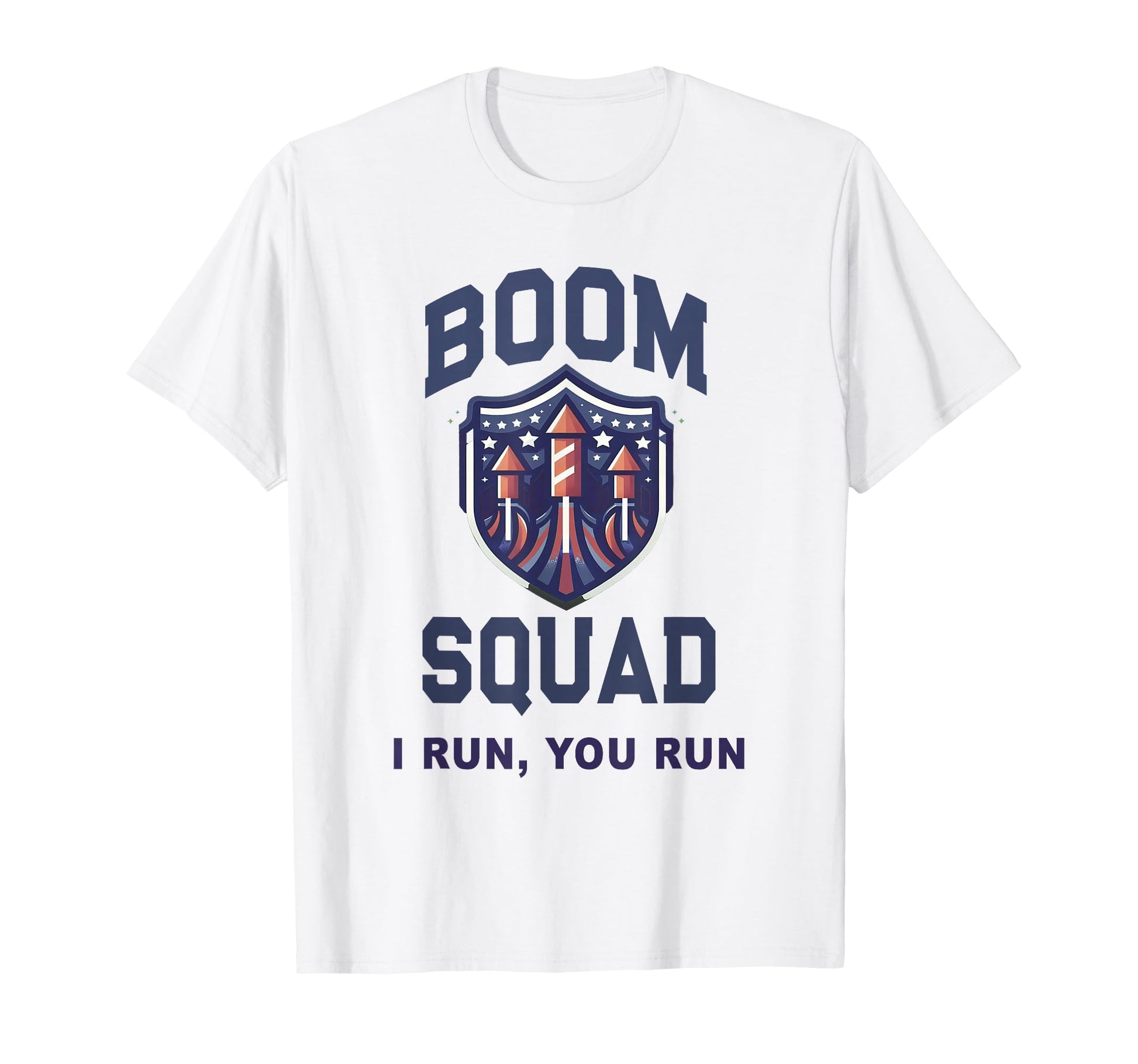Funny Firework Boom Squad July 4Th T-Shirt - Graphic Print for Adults - T-Shirt, Sweatshirt, Hoodie