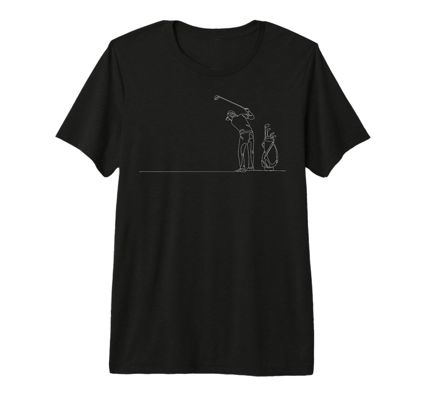 One Line Golf Players Vibes Golfer T-Shirt - Graphic Print for Adults - T-Shirt, Sweatshirt, Hoodie