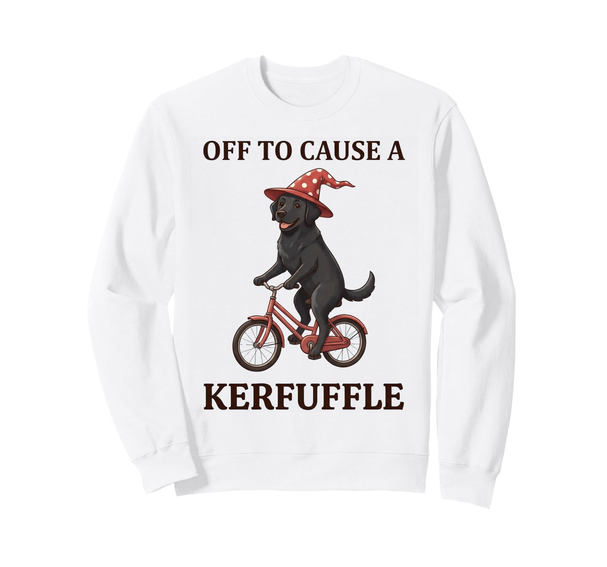 Off To Cause Kerfuffle Labrador Sweatshirt - Custom Art Print Men Women - T-Shirt, Sweatshirt, Hoodie