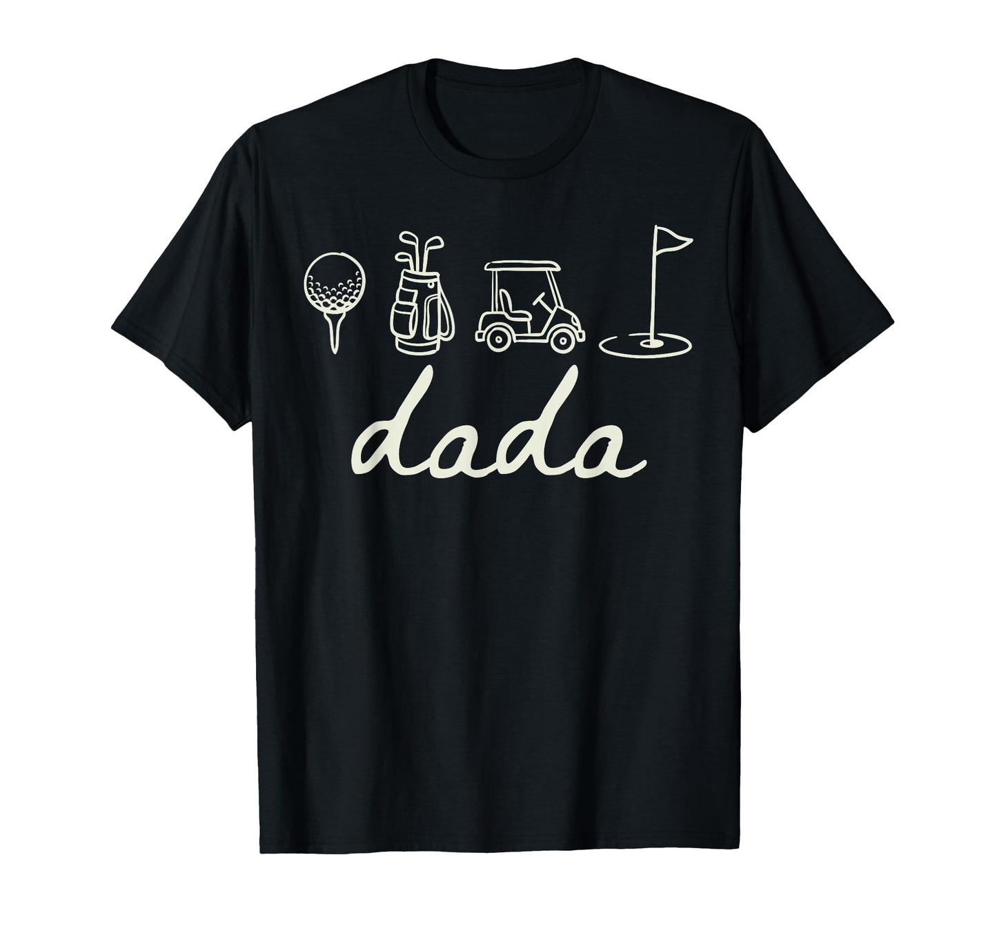 Par Dada Funny Golf Dad Golf Lover Golfer T-Shirt - Unique Graphic Unisex - T-Shirt, Sweatshirt, Hoodie