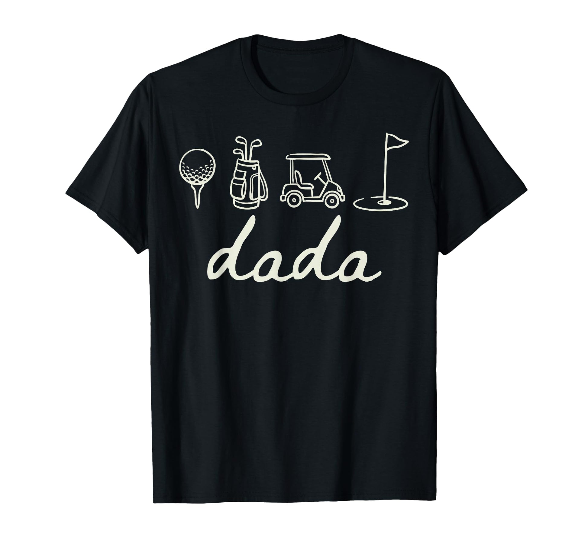 Par Dada Funny Golf Dad Golf Lover Golfer T-Shirt - Unique Graphic Unisex - T-Shirt, Sweatshirt, Hoodie