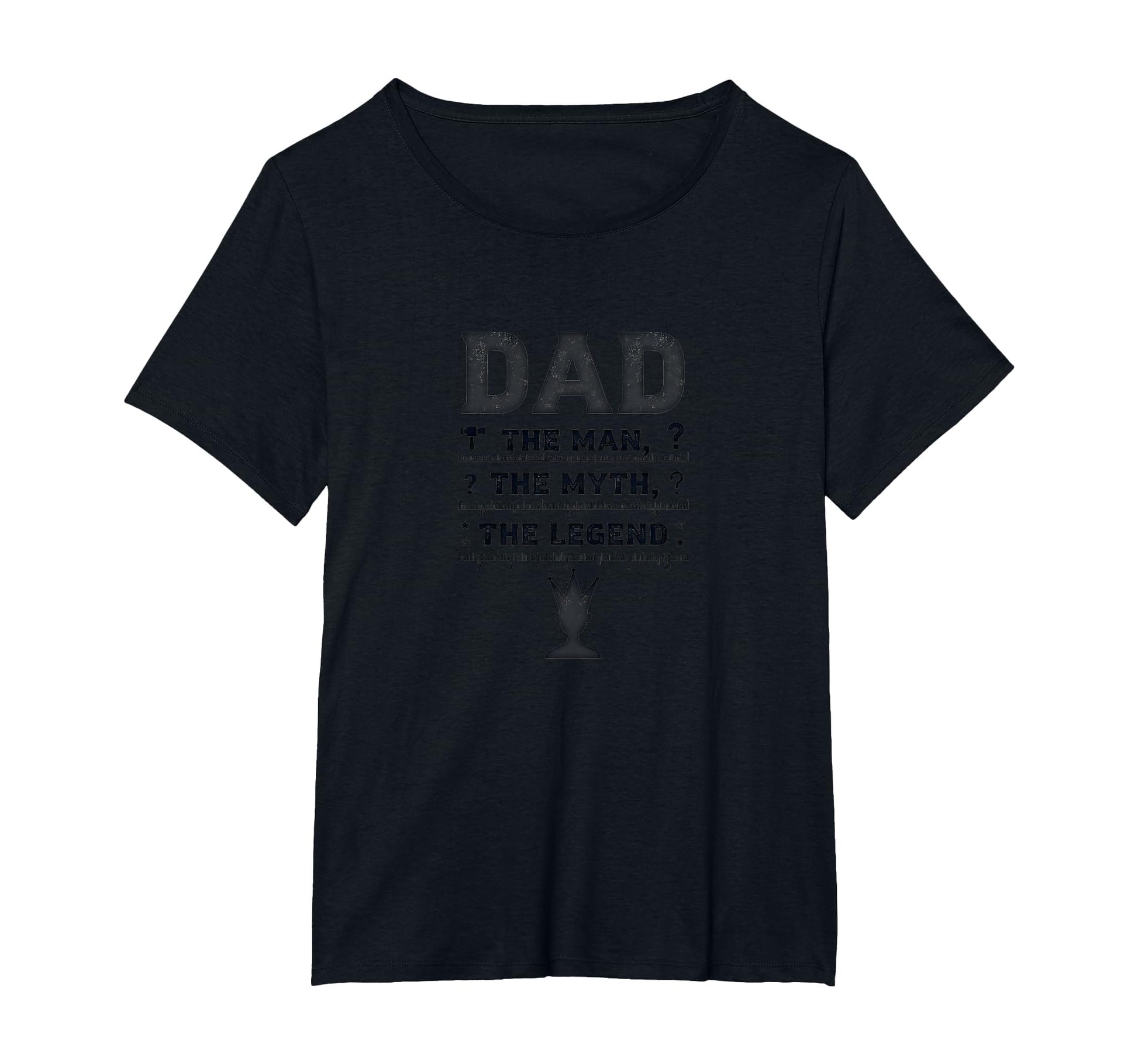 Funny Dads Dad Myth Legend Crown Gift T-Shirt - Unique Graphic Unisex - T-Shirt, Sweatshirt, Hoodie