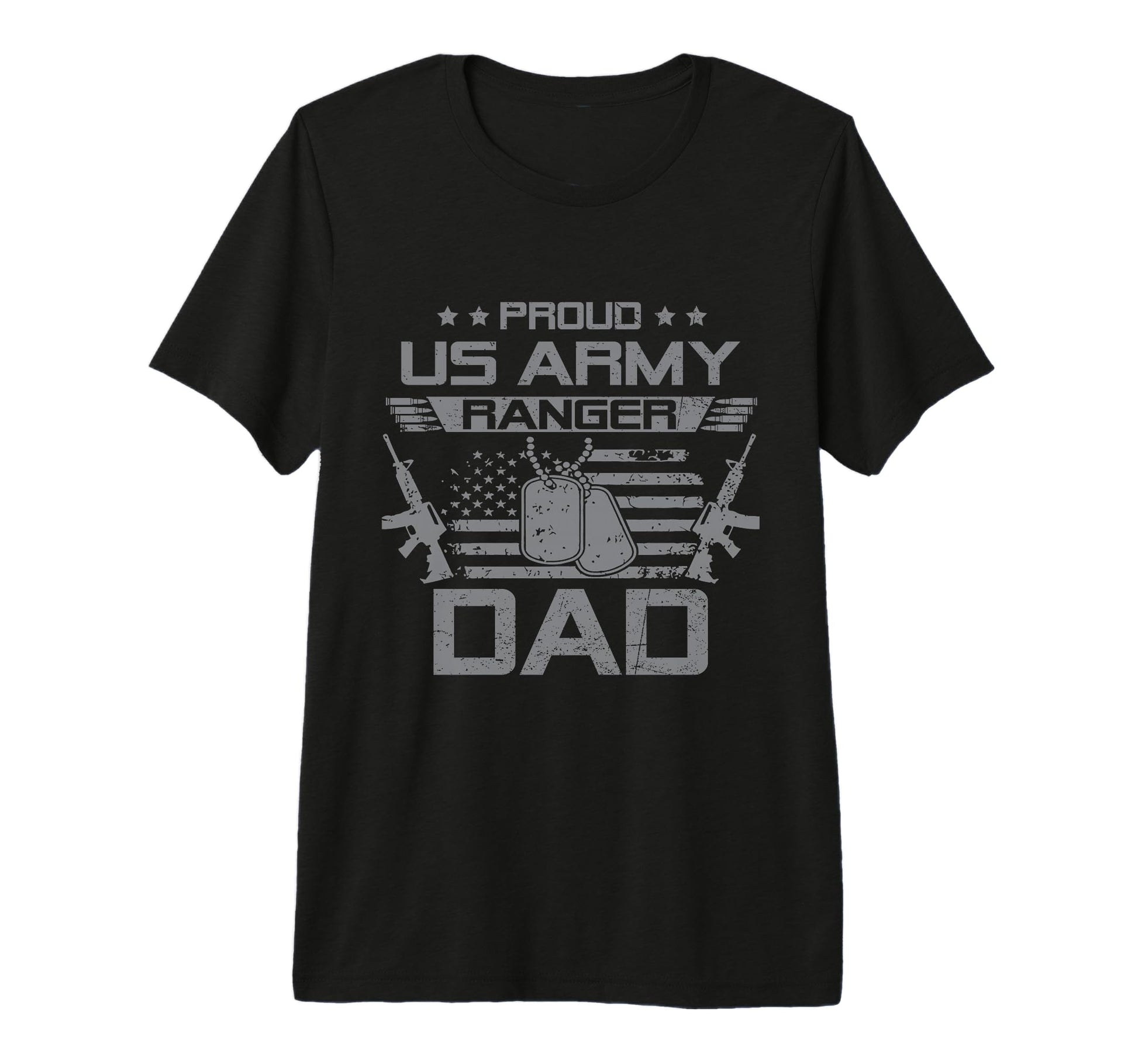 Proud Us Army Ranger Dad Flag American T-Shirt - Minimalist Print Unisex - T-Shirt, Sweatshirt, Hoodie