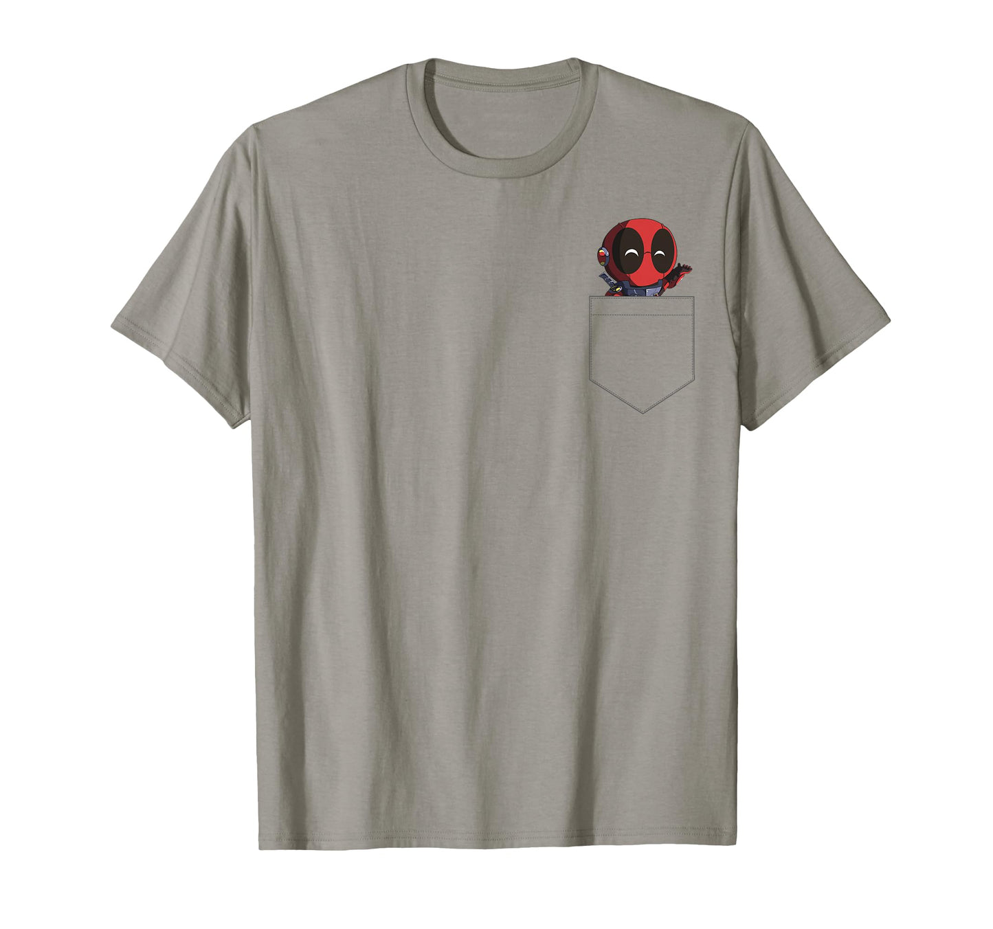 Marvel Deadpool Pocket Pop Out T-Shirt - Fun Novelty Design Unisex - T-Shirt, Sweatshirt, Hoodie