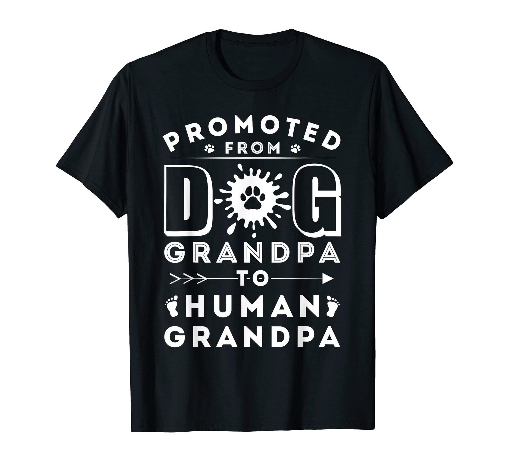 Mens Funny Promoted From Dog Grandpa To T-Shirt - Aesthetic Graphic Unisex - T-Shirt, Sweatshirt, Hoodie