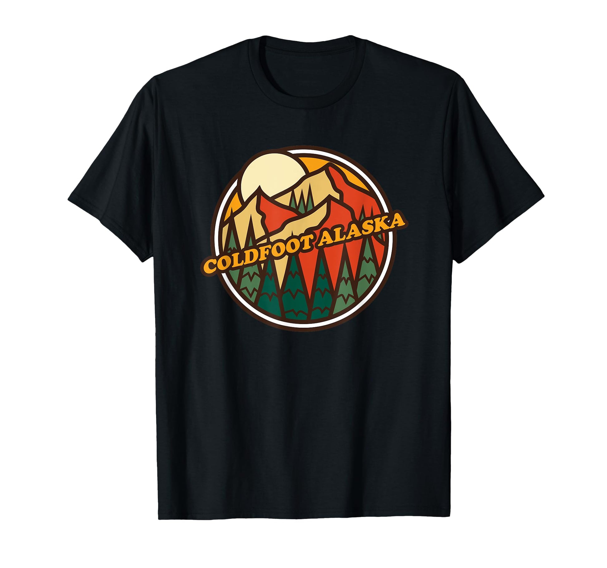 Coldfoot Alaska Mountain Hiking T-Shirt - Custom Art Print for Adults - T-Shirt, Sweatshirt, Hoodie