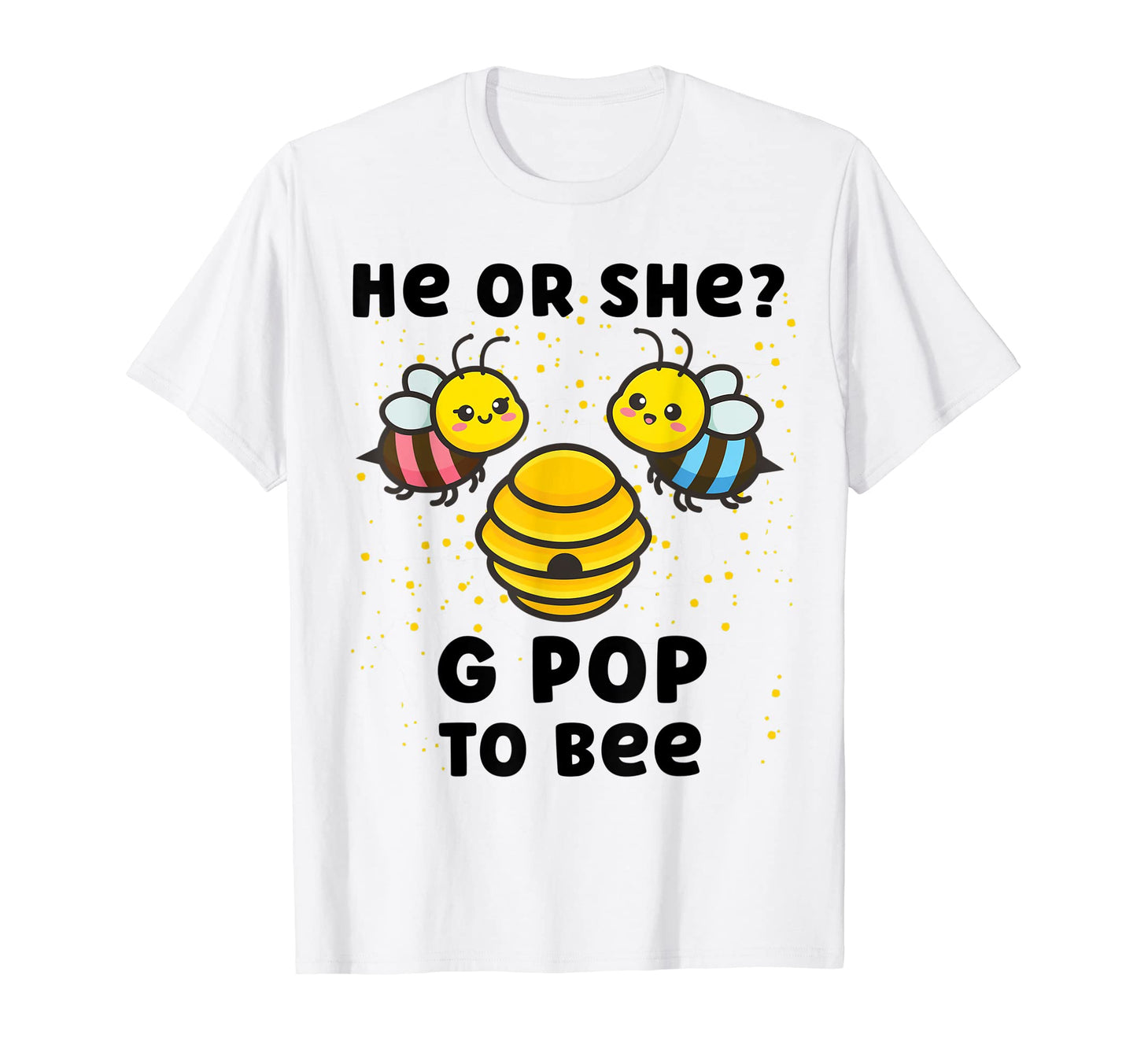 Matching Gender Reveal Party He Or She T-Shirt - Trendy Graphic for Adults - T-Shirt, Sweatshirt, Hoodie